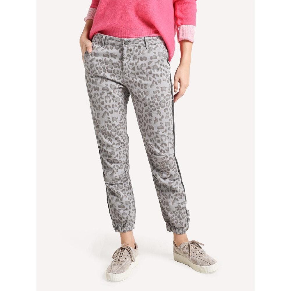 New SUNDRY Leopard Cotton‎ Twill Zip Jogger Women’s Size 25